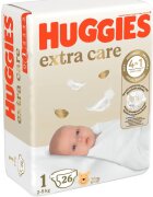 Huggies Scutece Extra Care Convi Marimea 1 2-5 Kg 26 Buc
