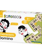Igroteco Joc Domino din lemn Personaje 45 piese