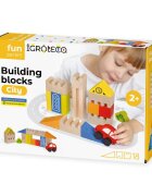 Igroteco Set blocuri de constructie din lemn Oras 18 piese