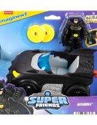 Imaginext Set masina Batmobil si figurina Batman DC Metal Force Super Friends JFJ68