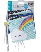 Infantino Carticica moale cu activitati pentru dentitie Soft Crib