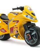 INJUSA Motocicleta cu roti mari Moto Winner design sportiv Galben