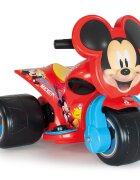 INJUSA Tricicleta electrica Disney Mickey Mouse 6V cu pedala de acceleratie Rosu