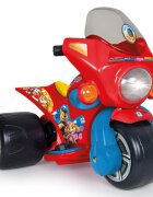 INJUSA Tricicleta electrica Paw Patrol 6V cu pedala de acceleratie lumini frontale Rosu