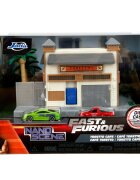 Jada Set de joaca cu 2 masinute Fast And Furious Cafeneaua lui Toretto
