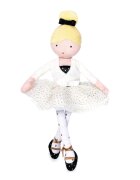 Jolijou Papusa balerina din material textil Anais 35 cm Alb