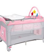 Juju Patut pliabil cu 2 niveluri Sleepy Baby Hunny Bunny