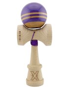 Kendama X Jucarie de indemanare din lemn Flippy Rainbow King Size V3 Super Sticky 18 cm Indigo Maro