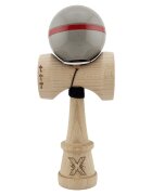 Kendama X Jucarie de indemanare din lemn Flippy Silken King Size V3 Super Sticky 18 cm Ice Gri