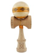 Kendama X Jucarie de indemanare din lemn Frequency Flippy Super Sticky 18 cm Portocaliu Maro