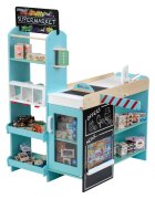 KLEIN Set supermarket din lemn Shopping Center 58 piese