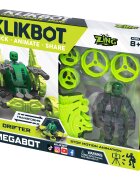 Klikbot Set Figurina Robot articulat transformabil Megabots Drifter Green