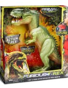 Lanard Toys Figurina interactiva Dinozaur Jurassic Clash Verde