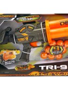 Lanard Toys Lansator Tri-9 cu 9 bile din burete Blackfire
