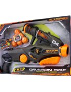 Lanard Toys Pistol Dragon Fire cu 6 bile din burete Blackfire