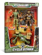 Lanard Toys Set 2 figurine si vehicul militar Lanard The Corps Universe Rain-Prague