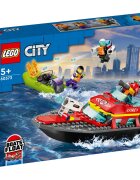 LEGO® City - Barca de salvare a pompierilor (60373)