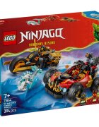 LEGO® Ninjago - Vehiculele transformabile ale lui Kai si Cole (71864)