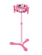 Lexibook Stativ reglabil cu 2 microfoane Barbie efecte vocale lumini si bluetooth speaker Roz