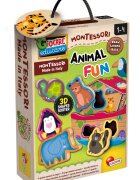 LISCIANI Puzzle din lemn Baby Montessori Animale 5 piese
