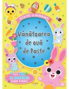 Litera Activitati cu autocolante Vanatoarea de oua de Paste