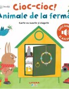 Litera Bebe invata Cioc-cioc! Animale de la ferma Carte cu sunete si clapete