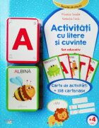 Litera Carte de activitati cu 108 cartonase Activitati cu litere si cuvinte
