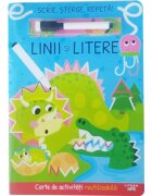 Litera Carte de activitati reutilizabila Linii si Litere Scrie Sterge Repeta