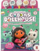 Litera Gabbys Dollhouse Set de colorat si de activitati 30 de activitati cu 5 creioane si gume de sters
