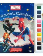 Litera Marvel Sa pictam cu Razbunatorii Carte de colorat cu pensula si acuarele