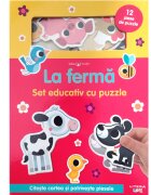 Litera Set educativ cu puzzle Bebe invata La Ferma