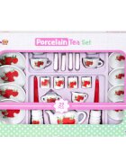 Little Chef Set de ceai din portelan 29 piese Capsuni