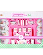 Little Chef Set de ceai din portelan 29 piese Flori