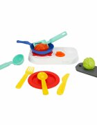 Little Chef Set ustensile de bucatarie si aragaz 12 piese