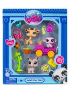 Littlest Pet Shop Set de joaca cu 3 figurine Safari