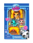 Littlest Pet Shop Set de joaca cu 3 figurine Tiki Jungle