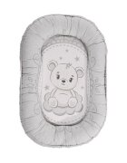LORELLI Baby nest bumbac ranforce Little Bear 92 x 58 cm Grey