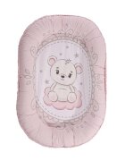 LORELLI Baby nest bumbac ranforce Little Bear 92 x 58 cm Pink