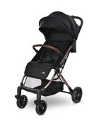 LORELLI Carucior pentru nou-nascut Ribera tip troler dimensiuni compatibile avion Black Pearl