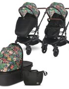 LORELLI Carucior set transformabil Boston pana la 22 kg Tropical flowers