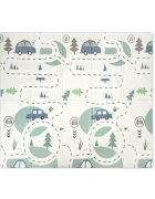 LORELLI Covoras de joaca termic din spuma XPE design cu doua fete pliabil impermeabil 180 x 200 cm Funny City and Stars