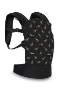 LORELLI Marsupiu ergonomic Wally bumbac Black Floral