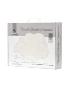 LORELLI Paturica pentru bebelusi Twinkle material moale model decorativ in relief 80 x 110 cm Beige