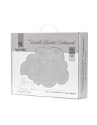 LORELLI Paturica pentru bebelusi Twinkle material moale model decorativ in relief 80 x 110 cm Grey