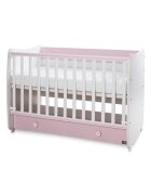 LORELLI Patut balansoar transformabil Dream 60 x 120 cm White Orchid Pink