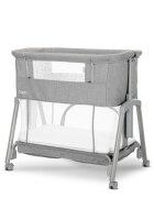 LORELLI Patut Co sleeper copii Layla 2 in 1 cu latura pliabila reglabil pe inaltime sistem anti-reflux Grey