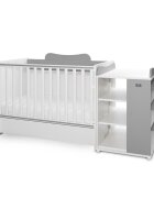 LORELLI Patut modular multifunctional 5 configurari diferite 190 X 72 cm Multi White Stone Grey