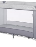 LORELLI Patut pliabil Torino 1 nivel Grey Striped Elements
