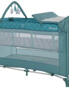 LORELLI Patut pliabil Torino Plus 2 nivele cu accesorii Arctic Floral
