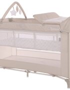 LORELLI Patut pliabil Torino Plus 2 nivele cu accesorii Fog Striped Elements